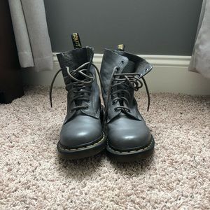 Women’s Gray Dr. Martens